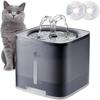 Cat Dog Water Fountain With Water Level Window Super Quiet European Standard Activated Carbon Filter Cotton Consumables