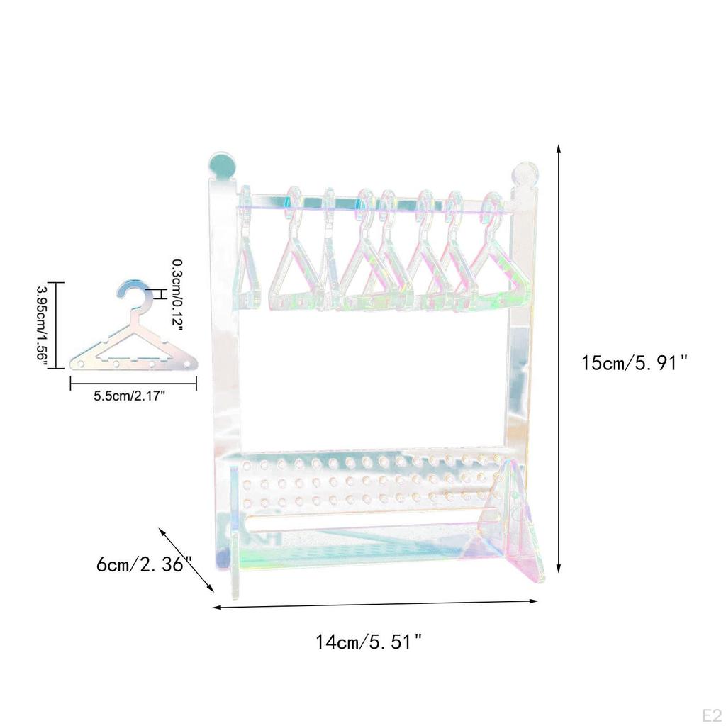Earrings Display Stand Earring Storage Holder Jewelry Modern Acrylic Stylish Gift Mini