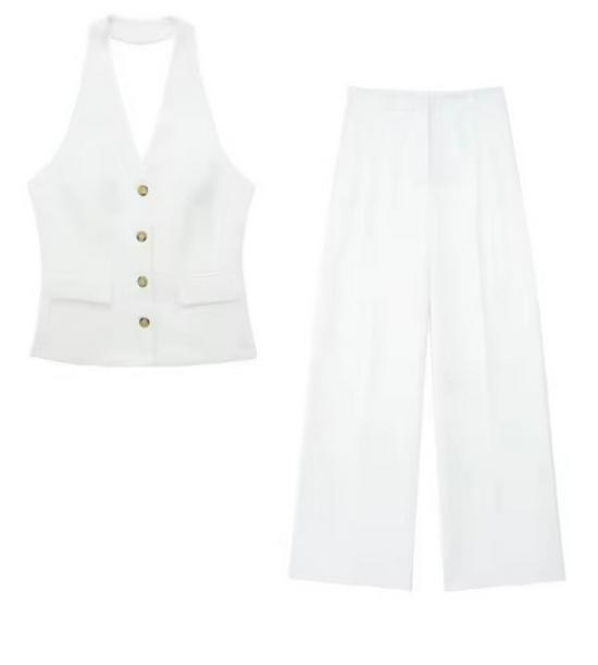 

Женский весенне-летний комплект жилет и шорты TRAFZA - европейский и американский стиль L