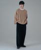 Mubeun Oversized Hazzi Round Knit Beige