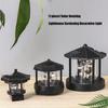 Automatic Solar Lighthouse Garden Light 360 Degree Rotating Lamp Plastic Outdoor Yard Decoration Easy Installation