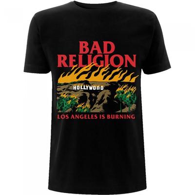 Bad Religion Unisex Adult Burning Cotton T-Shirt