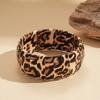 Autumn and Winter Artificial Leather Leopard Print Zebra Pattern Open Bracelet Retro Niche Jewelry
