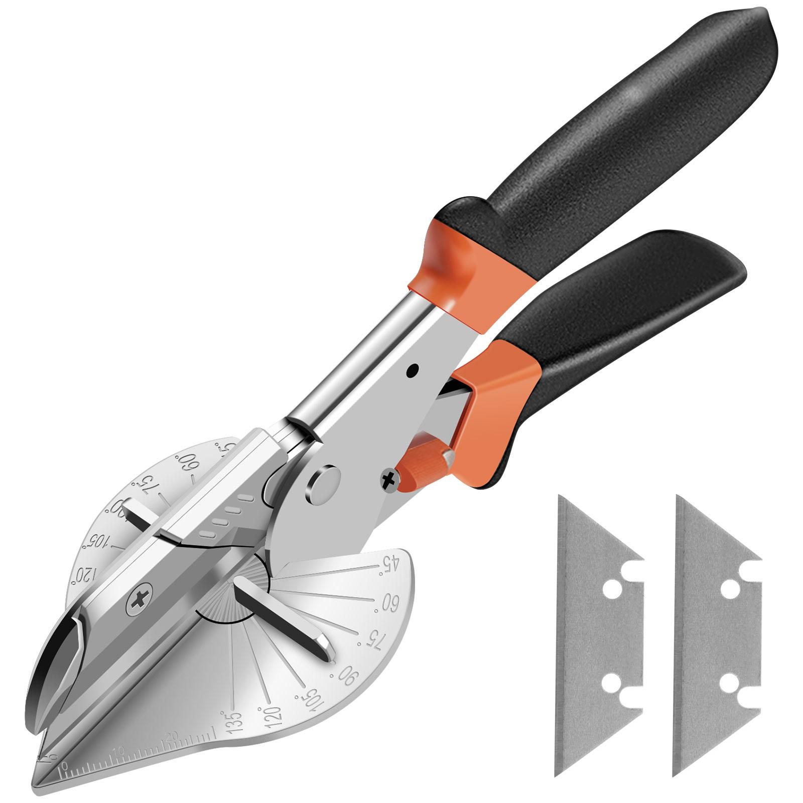 

Miter Shears 45°- 135° Multi Angle Multifunctional Miter Shear Cutter Precise Shoe Molding Cutter Hand Tool for Angular Cutting