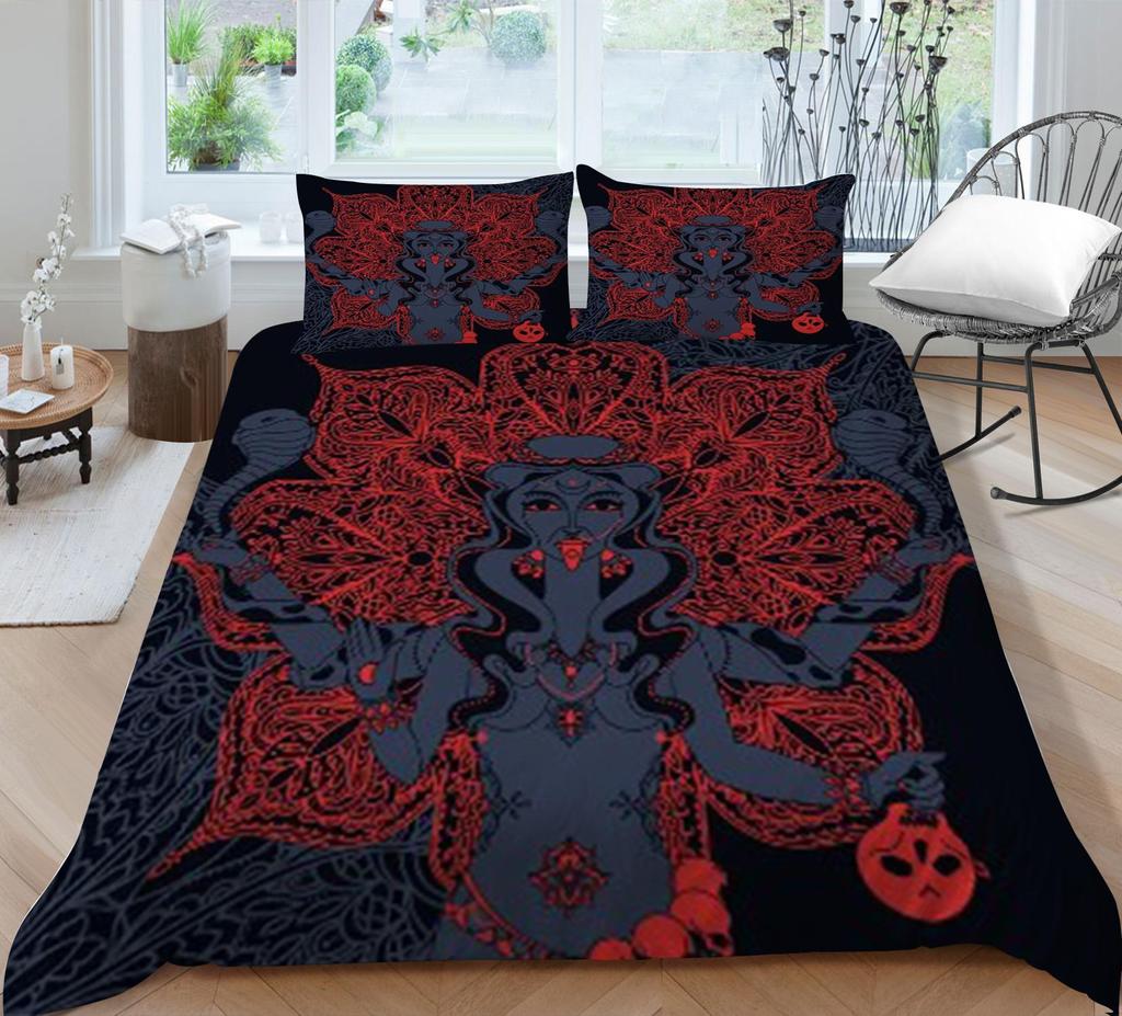 Bohemian Style Duvet Cover Set Boho Bedding Cover Pillowcase Boho Home Bed Clothes Man Quilt Cover King Size Bed Clothes