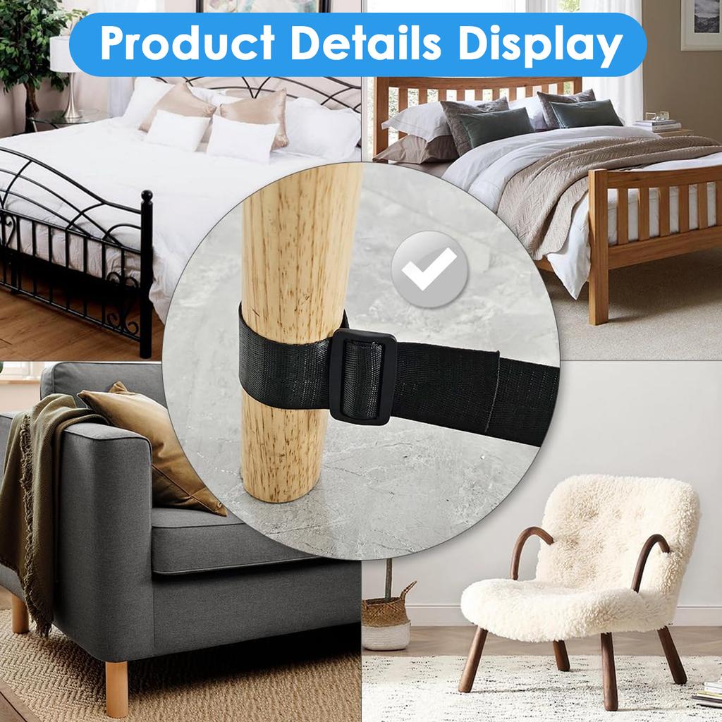 4Pcs Medical Restraint Strap Extended Adjustable Upper & Lower Limbs Limbs Restraint Strap Breathable Elastic Wrist Ankle Holder