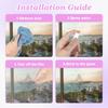 84PCS Star Window Clings - Anti-Collision Decals to Save Birds, Non-Adhesive Prismatic Vinyl, Star Style Rainbow Stickers