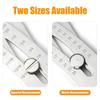 Precise Thread Size Checker Keychain Adjustable Two Sizes Bolt Size Finder Keychain Lightweight Large Opening