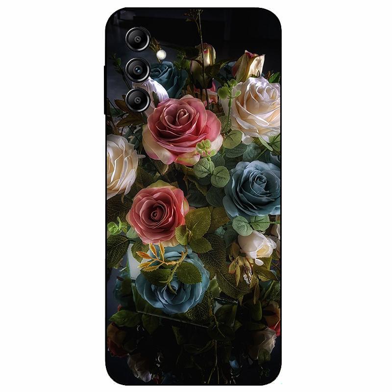 For Samsung A14 4G A 14 M14 5G Case Painted TPU Soft Silicone Black Funda for Samsung Galaxy A14 A145F Bumper GalaxyA14 M 14 Bag