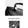 Large Capacity Single Shoulder Oblique Span Bag Crocodile Pattern Handbag Women's, Genuine Leather Women's Bag