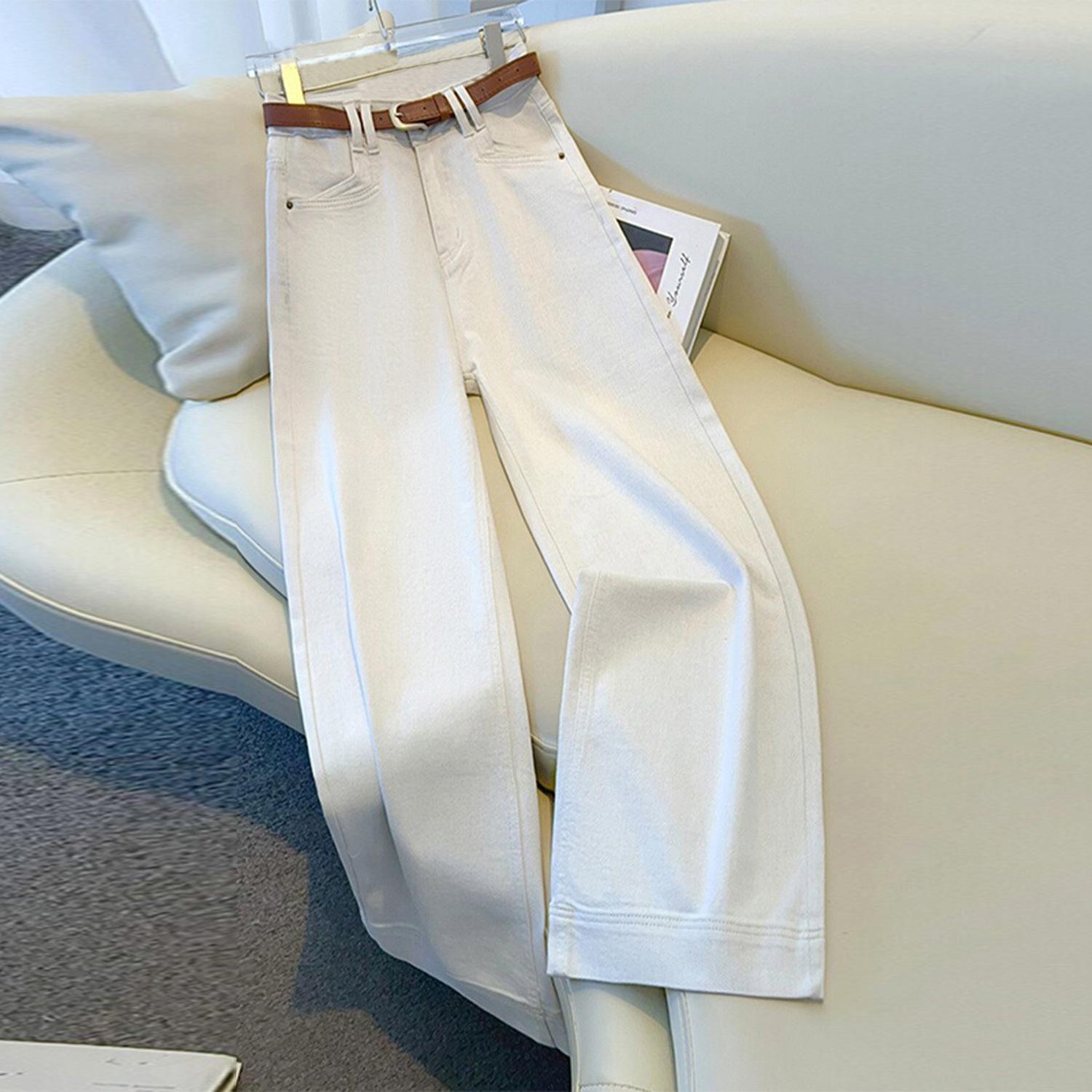 

Women s High-Waist Wide-Leg Light Blue Jeans - 2025 Spring Collection 29 (115-125 lbs) світло-синій колір