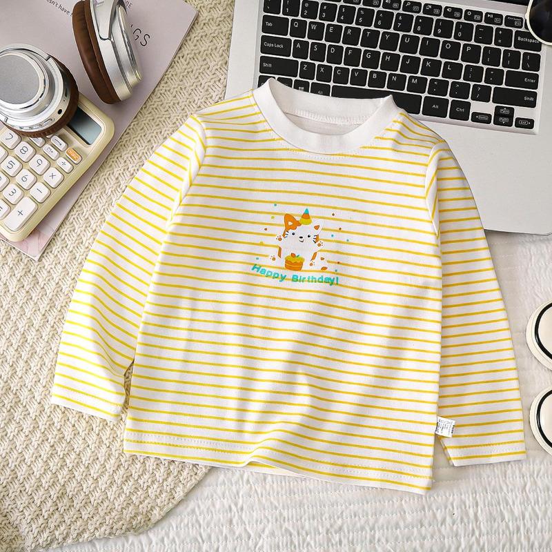Vêtements pour enfants Garçons Filles T-shirt Vêtements pour enfants Dessus de dessin animé Manches longues Vêtements pour bébé Automne Hiver Coton Imprimé Sweat-shirt