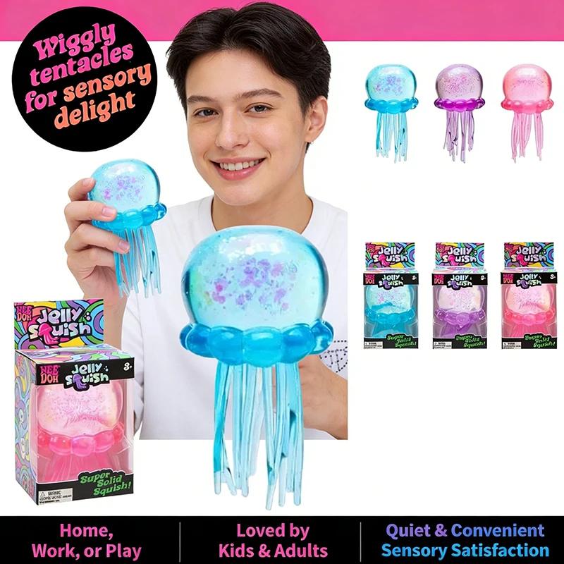 Νέο Παιχνίδι Fidget Ζελέ Μέδουσας Προϊόν Needoh Μέδουσας Ανακούφιση Στρες Χαλάρωση Αφράτο Αντι-Άγχος Αντικείμενο Πίεσης Για Συγκέντρωση