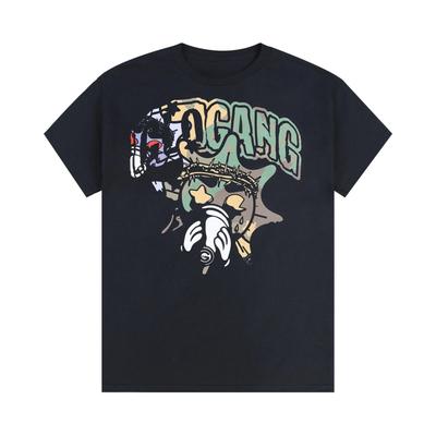 Wysokiej jakości letnie koszulki męskie z krótkim rękawem Glo Gang Boyz World Wide T-shirt Kreskówka z napojami Unseix Oversize Bawełniane koszulki z krótkim rękawem