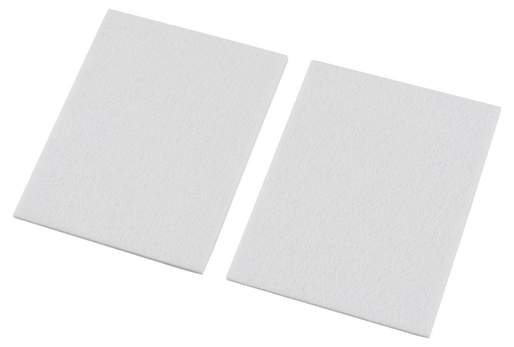 Podkładki filcowe samoprzylepne, białe 80x100mm, 2 szt.