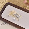 1/2Pcs Men's Aircraft Decoration Brooch Fashion Airplane Pins Suit Corsage Father's Day Jewlery Gift Creative Accessories