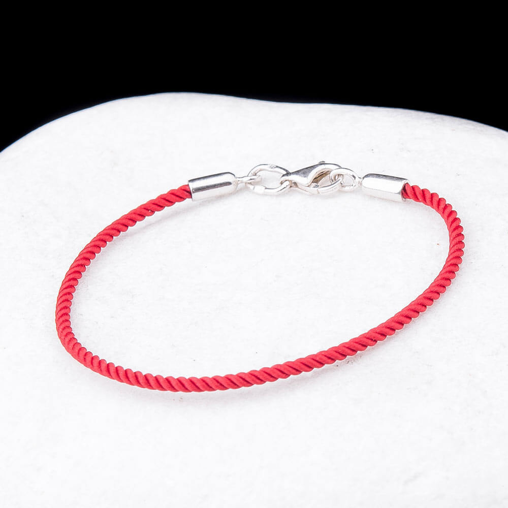 

Браслет із червоною ниткою Oniks 16 срібний