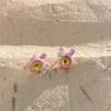 Korean Trend Flower Earrings Long Tassel Ear Line Crytal Chain Drop Earrings For Women Girls Daily Jewelry Party Gifts