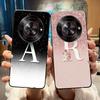 Anti-scratch Soft Case For ZTE Blade A75 5G/ Nubia Focus 5G Custom Name A To Z Letter With Flower Starry Sky Pattern Casing