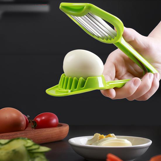 Egg Slicer Stainless Steel Blades Even Slices Cubes Wedges Easy to Clean Dishwasher Safe Multifunctional Vegetable Cutter Kitchen Tool