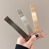 1/2/3Pcs Metal Hair Clips Barrettes Long Hairpins Elegant Duckbill Clip Fashion Accessories for Women 3 Colors