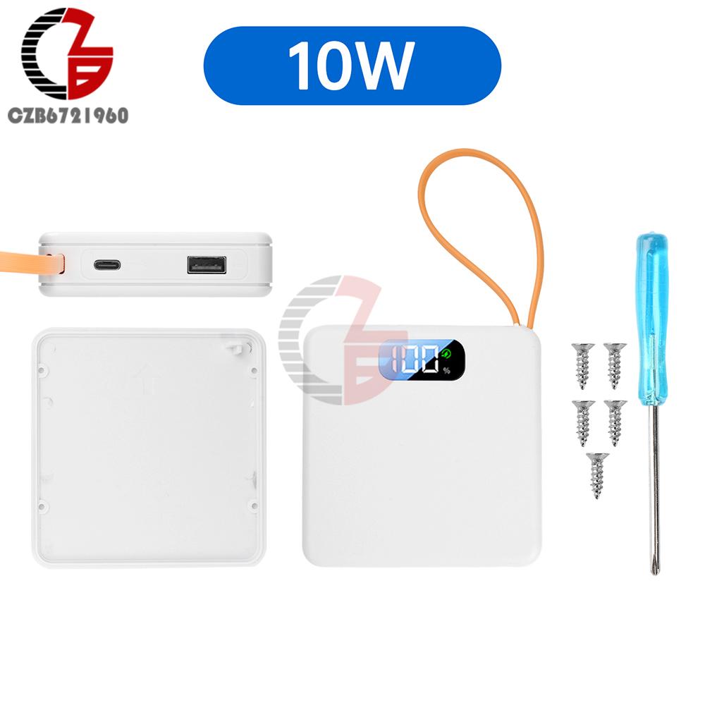 

3 Slots 18650 Battery Box 22.5W 10W Fast Charging Solderless Power Supply Housing DIY Power Bank Charger Case