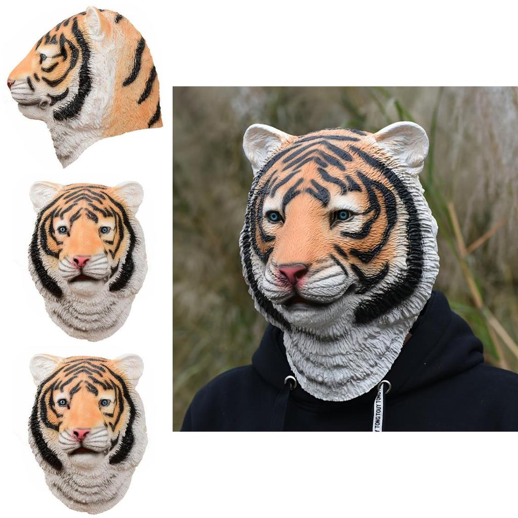 New Latex Tiger Mask For Halloween Festivities And Carnival Stage Performances