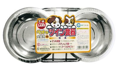 Marukanpet Twin Tableware for Dogs and Cats M DC-36