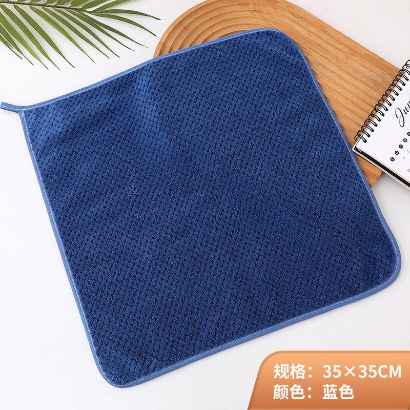 Coral fleece small square towel absorbs water and does not shed hair, hand towel, children's handkerchief, face towel.