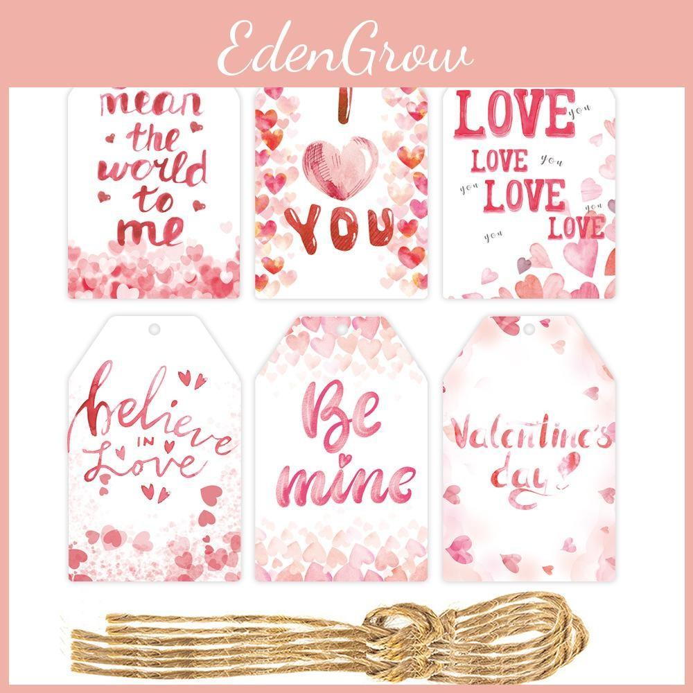 Celebration Day Valentines Paper Hang Tag Pendant For Daily Party Decoration