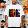 T-shirt Printed with Dragon Ball Z Anime Character Silhouette, T-shirt for Men and Women, Sports T-shirt for Men, Summer T-sh