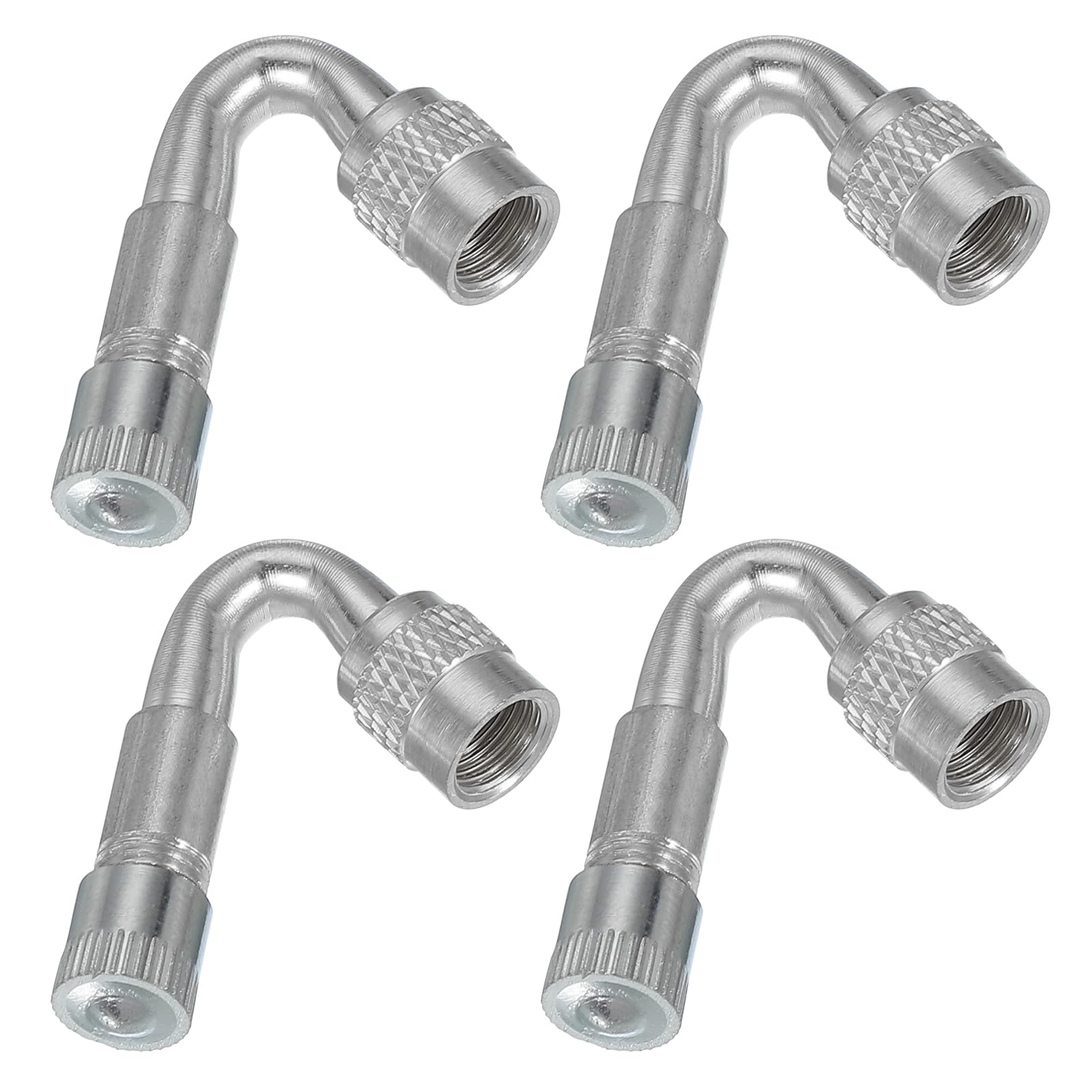 

PATIKIL Удлинитель штока клапана под углом 45 градусов, 4 шт., Универсальный для шин серебряный