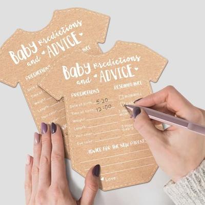 Kraft Paper Baby Gender Reveal Cards Activity Cards Decorations Cards Baby Shower Predictions Cards Hanging Ornaments