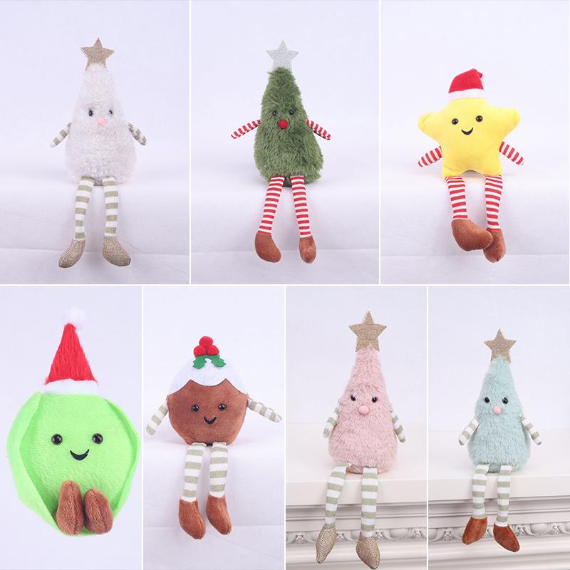NEW Christmas Decoration Cute Plush Christmas Tree Doll Home Party Doll Decoration Christmas Hat Doll New Year Decor Gift