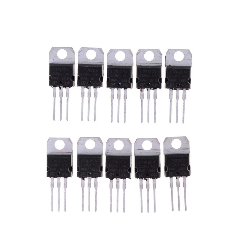 50PCS IC L7812CV TO-220 Voltage Regulator 12V NEW GOOD QUALITY