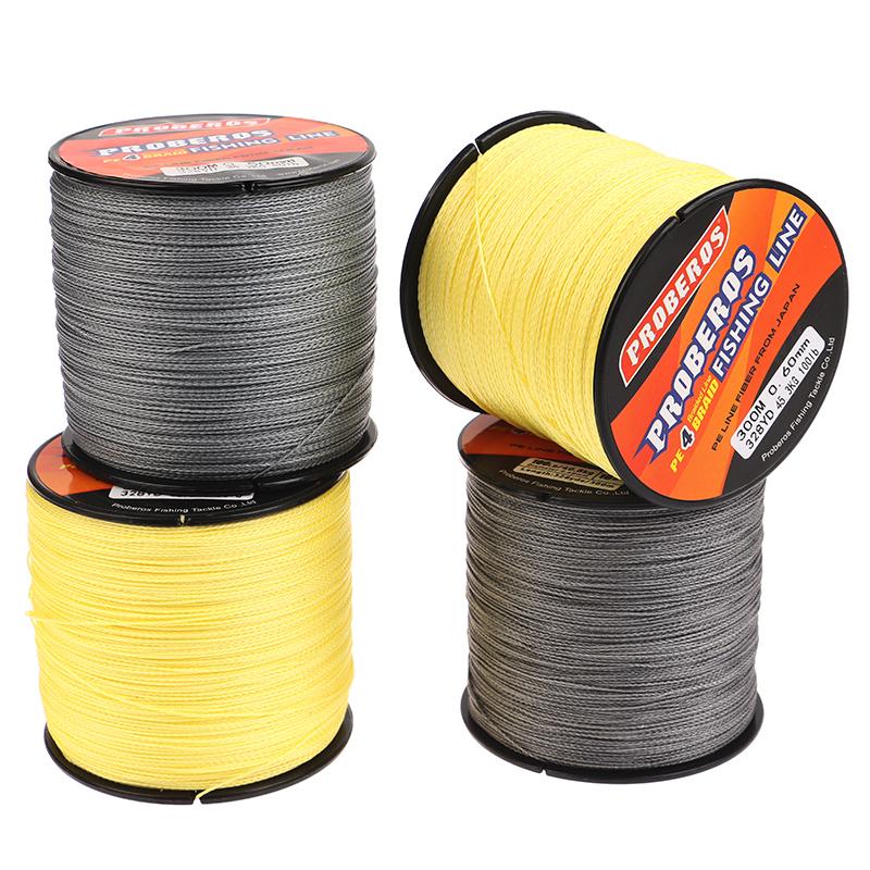 300M 4 Fili Trecciato in PE Filo da Pesca Multifilamento Filo per Pesca alla Roccia Linea Principale 80/100Lb Cavo Attrezzatura da Pesca Filo da Pesca per Mare