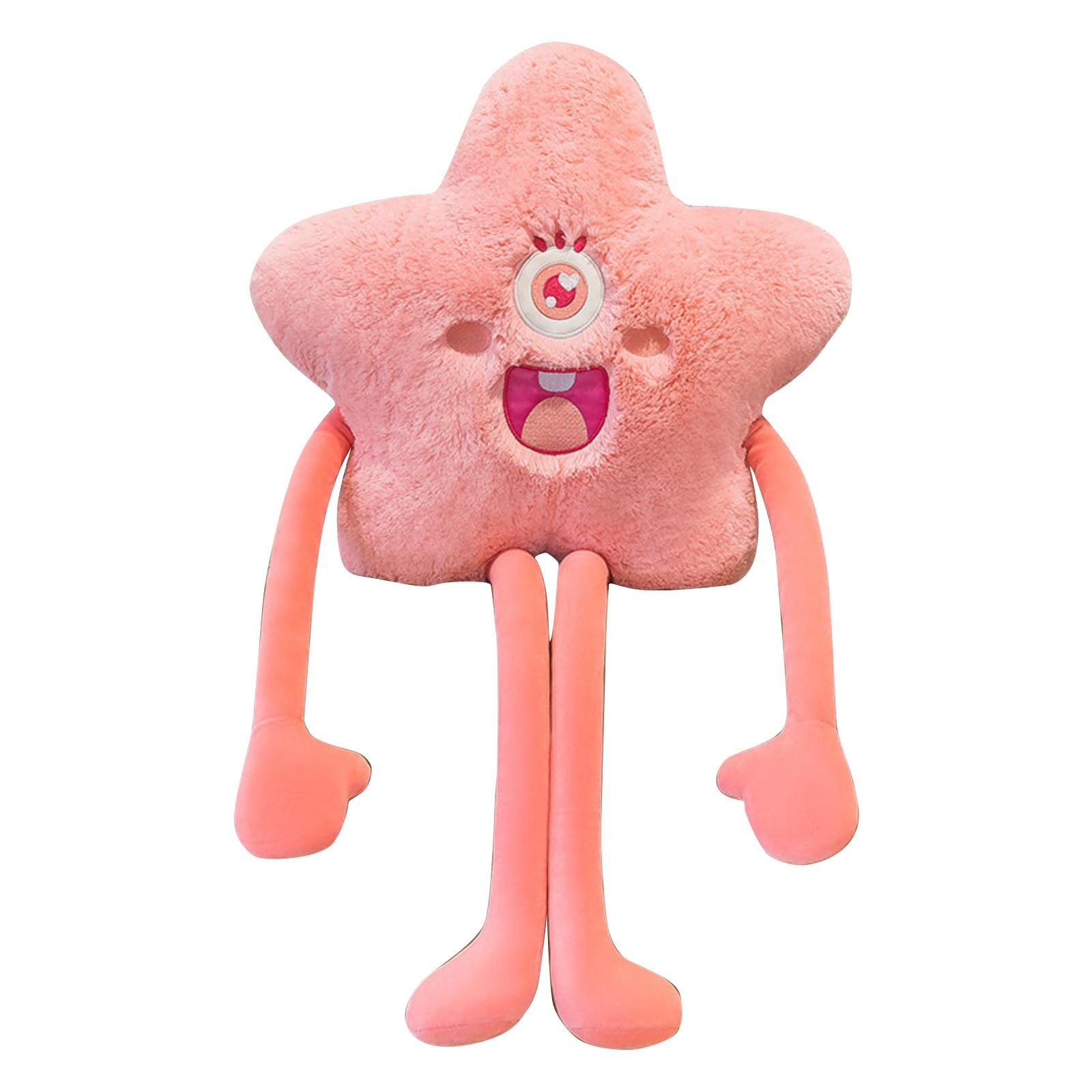 

Милая и креативная подушка в форме звезды с длинными ногами добавляет больше красок в вашу жизнь One Size розовый