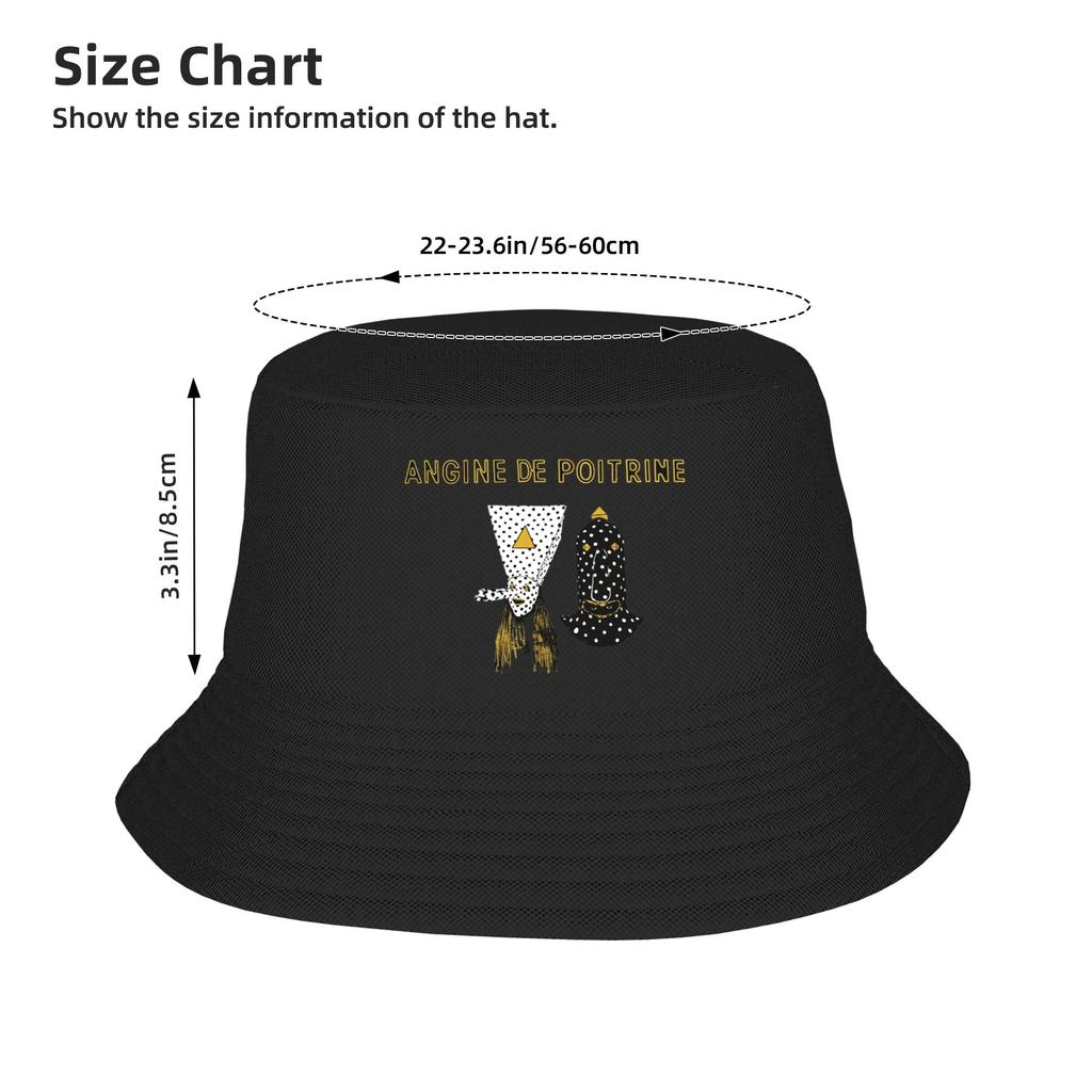 Cappello da Pescatore Angina Pectoris Musica per Esterno Unisex Cappelli Casual da Vacanza Cappellino con Design Personalità