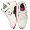 Converse Weapon Series CX Leather Mid-top Retro Basketball Shoes Unisex White and Pink