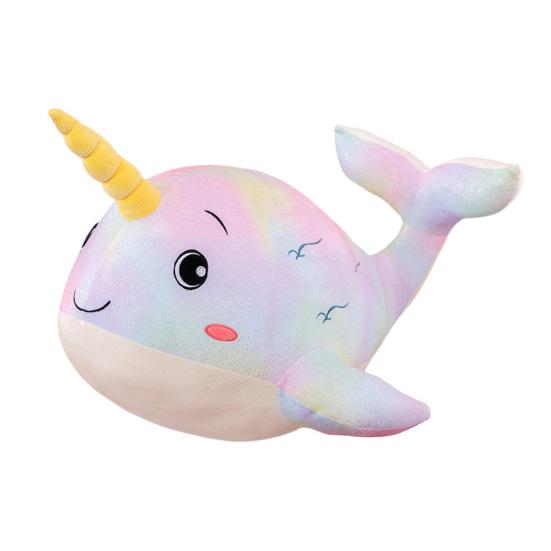 

30/50cm Whale Plush Toy Fluffy PP Cotton Lovely Animal Doll Plushies Bedroom Decoration Soft Touch Stuffed Sea Animal Doll 30cm разноцветный