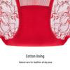 Maniform Women's Lucky Red Lace Mid-Low Waist Briefs