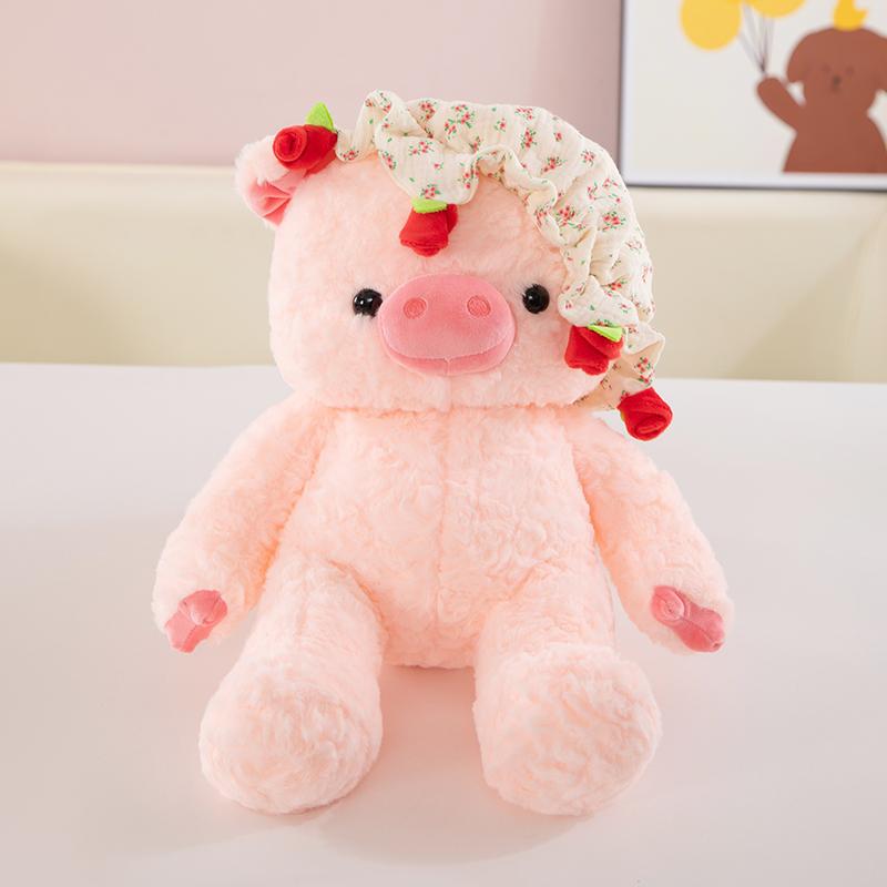 Non-Toxic Cute Pig Rose Plush Toy Plush Doll Romantic Lover Gift Home Decoration Children Valentine'S Day Gift Childrenfriend