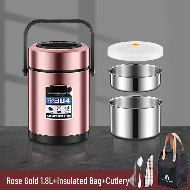 Youluo 3-Layer 304 Stainless Steel Insulated Lunch Box
