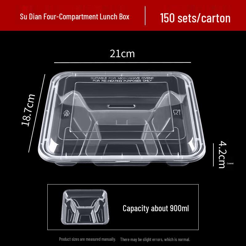 

Disposable Divided Plastic Meal Box