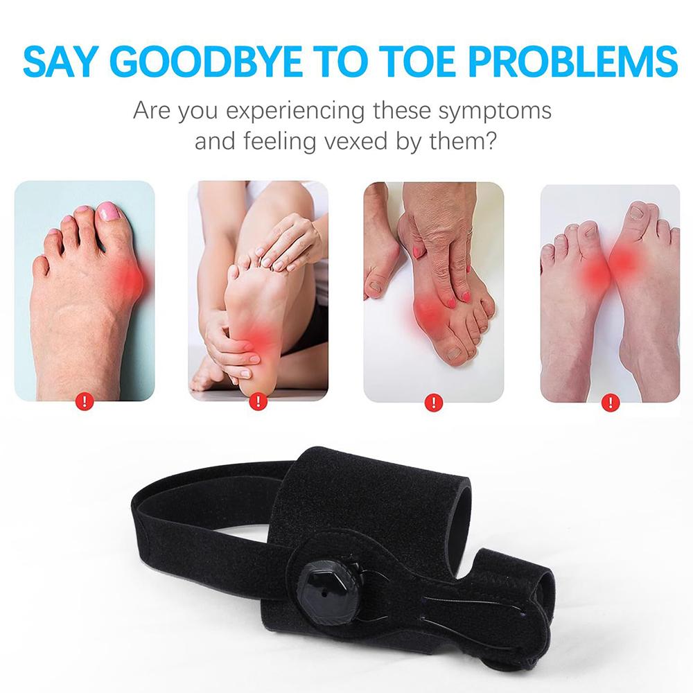 Bunion Corrector Unisex Foot Hallux Valgus Braces Rotatable Toe Separator Straightener Adjustable Pedicure Finger Toe Corrector