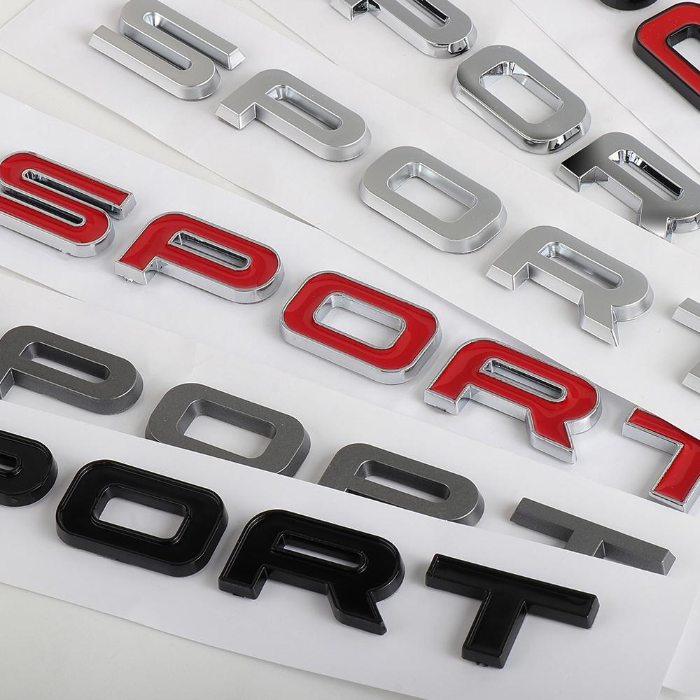 ABAL1 3D ABS Car Rear Trunk SPORT Badge Sticker Decor Accessories Auto Styling For Landrover Range Rover SVR Discovery Evoque Defender