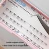 Jimei J09 Segmented False Eyelashes - Transparent Stem, Lightweight, Airy Lily Design
