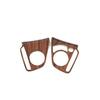 For Honda CR-V CRV 2017-2022 Peach Wood Grain 2X Steering Wheel Decor Cover Trim