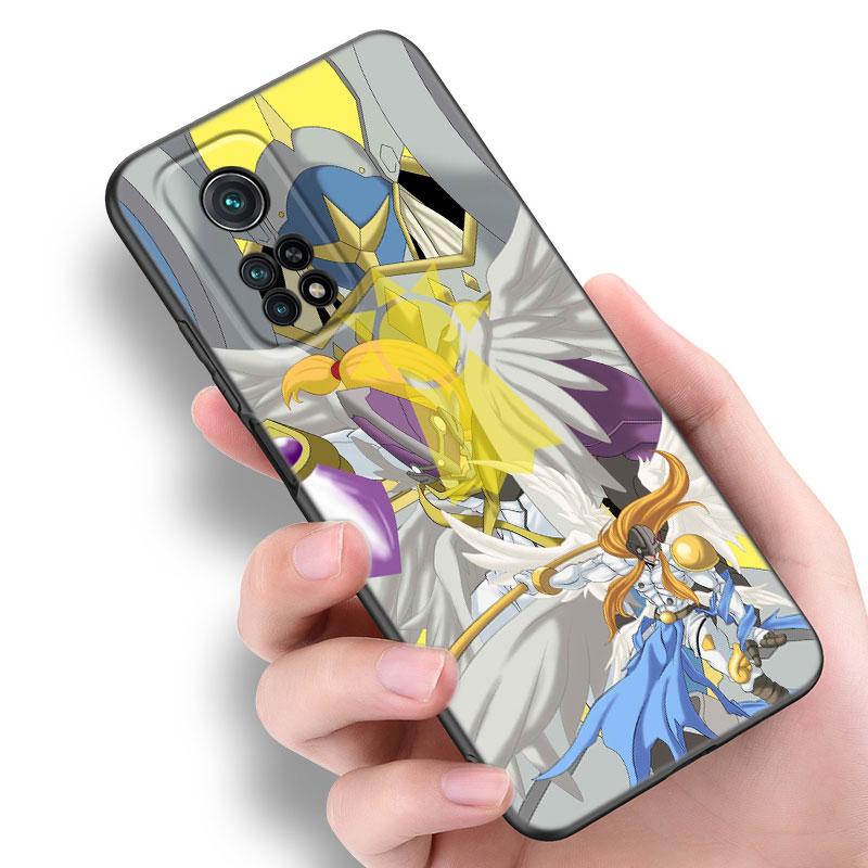 Digital Monster Digimon Black Phone Case For Xiaomi Mi 9 SE 8 10 10T 11 12 13 Lite 9T 11T 12S 12T 13T 14 Pro 5G NE 11i 12X