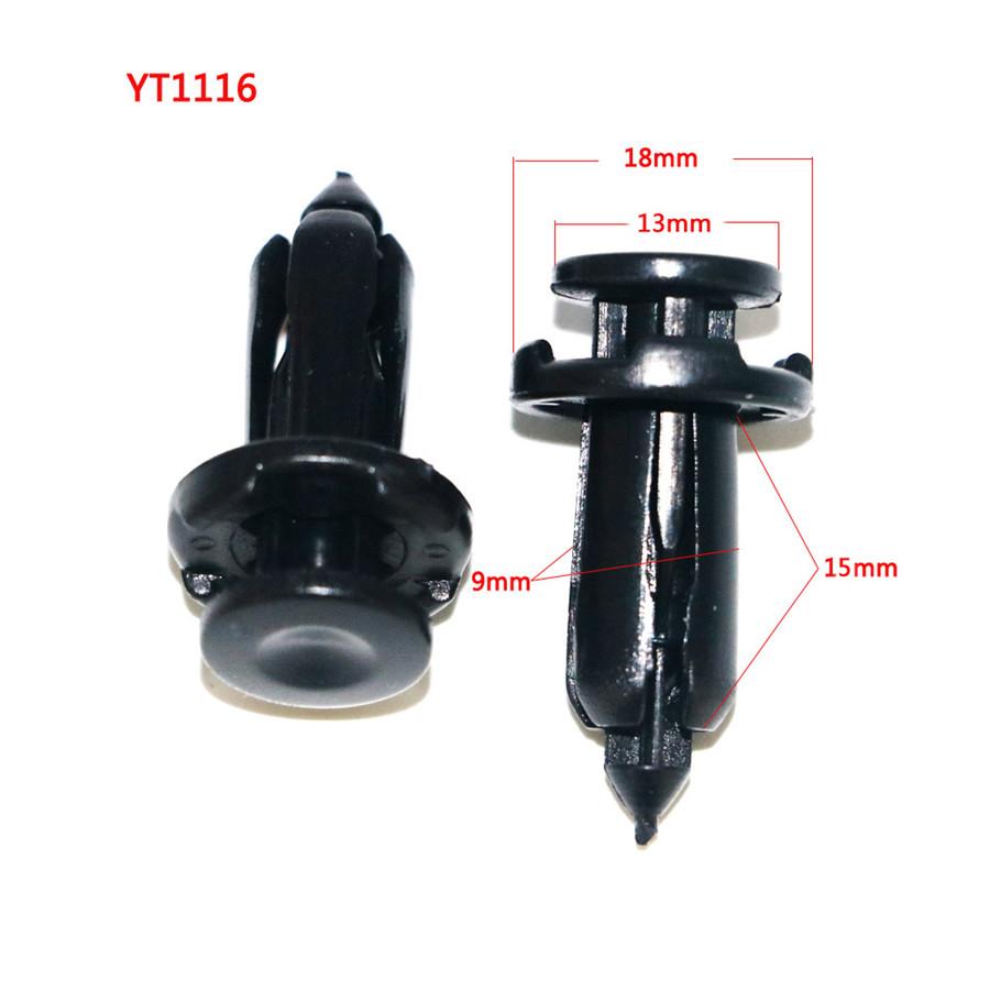 200 peças clipes de para-choque de carro mistos retentores rebite porta painel fender forro fixador